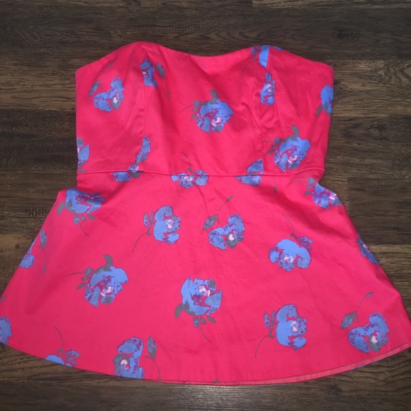 J. Crew Tops - J.CREW Strapless blouse !